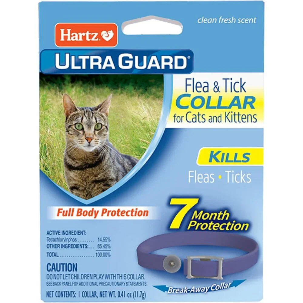 New UltraGuard Flea and Tick Collar for Cats 7 Month Protection